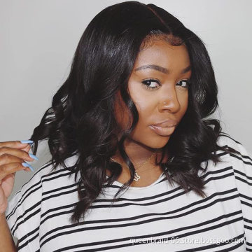 Body Wave Short Bob Wig 13x4 Lace Frontal Human Hair Wig 4x4 Brazilian Remy Body Wave Closure Wigs Pre Plucked With Baby Hair